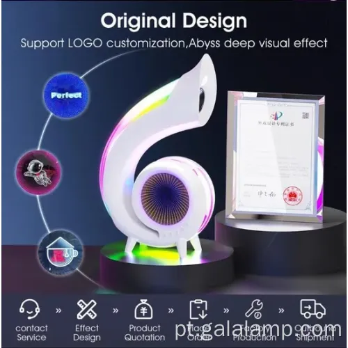 Alto -falante Bluetooth com exibição colorida de relógio LED